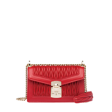 miu confidential matelassé nappa leather bag