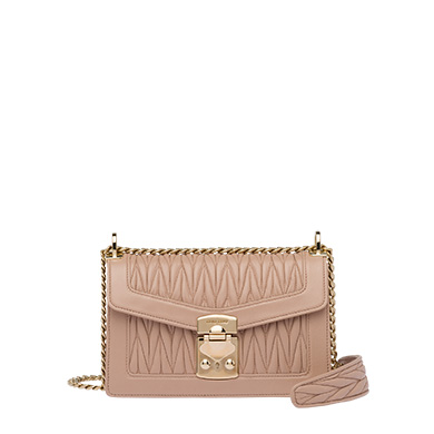 miu confidential matelassé nappa leather bag