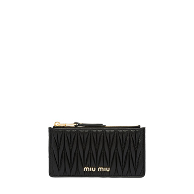 miu miu matelassé leather wallet