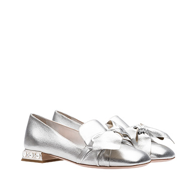 miu miu glitter loafers