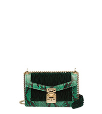 Bags Miumiu Miu Confidential Matelassé Velvet And Ayers Bag Emerald Mango Miumiu